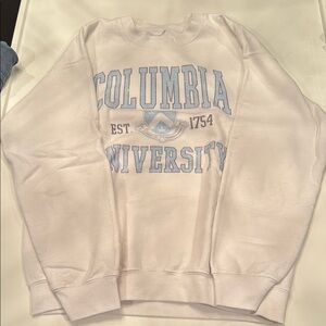 Columbia University White Sweater